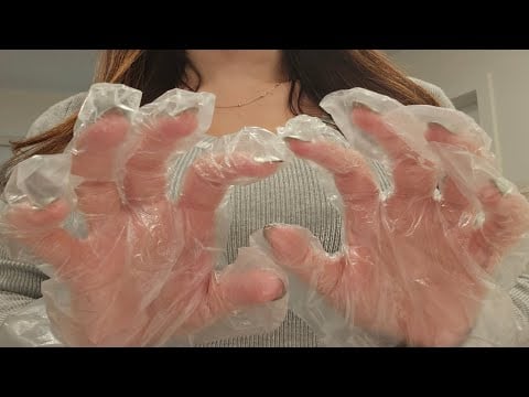 ASMR Poly Gloves Sounds (No Talking) Hand Movements