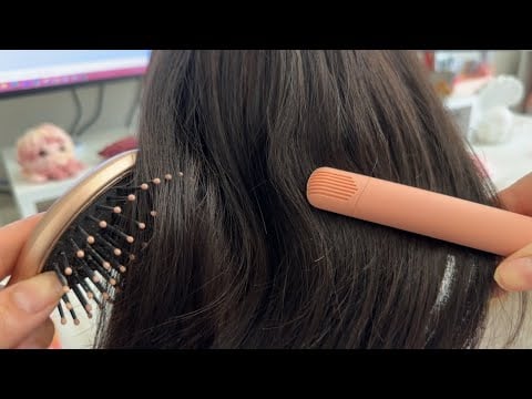 ASMR LoFi| Coworker plays & brushes your hair while you work- (scalp massage/scratching 💆🏻‍♀️)