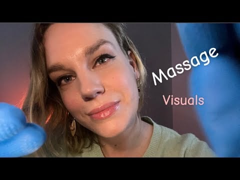 [ASMR] Soothing Face Massage With Rubber Gloves | Relaxing Hand Movements & Visuals (EN/FR)