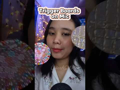 ASMR  Tapping and Scratching Trigger Boards on Mic #asmr #relaxing #tapping