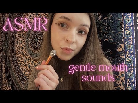 ASMR • tiny mic gentle slow mouth sounds 💞