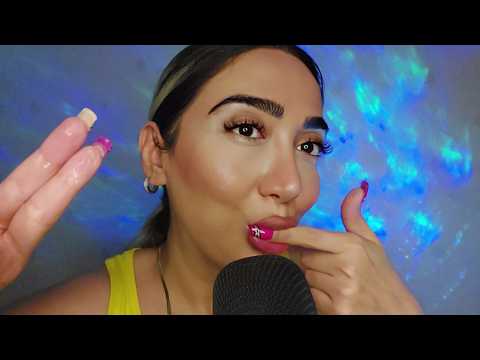 ASMR Spit Painting,Fast Mouth Sounds,Gum Chewing