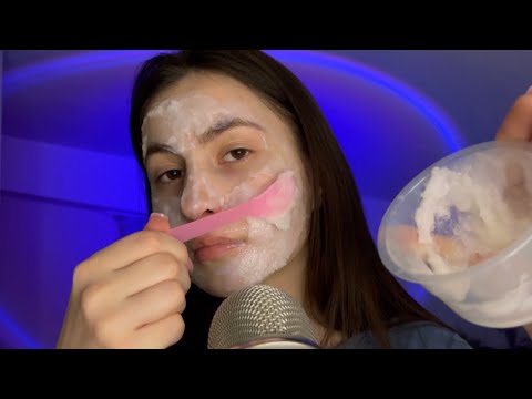Asmr skin care in 1 minute