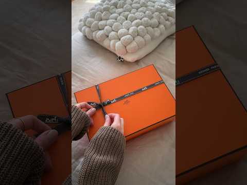Asmr unboxing 🥰 Hermes Santorini Sandals #unintentionalasmr