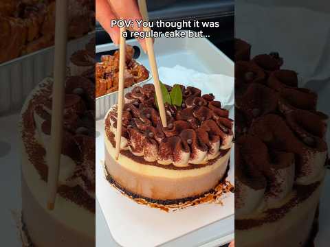 POV You thought it was a regular cake but… #food #eating #cake #mukbang #cheesecake