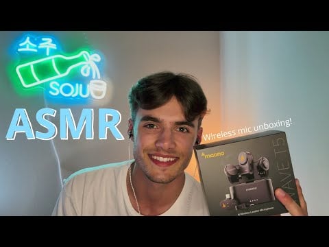 ASMR // NEW Wireless Mics Unboxing and quick test! (Maono Wave T5)