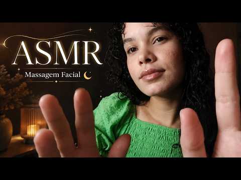 🌙 ASMR | Durma Profundamente com Massagem Facial 🤍