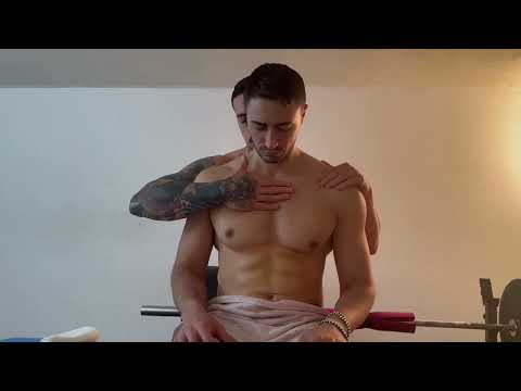 Close-up Body and Chest Massage - Asmr Massage - Stress Relief