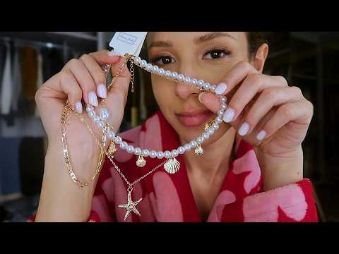 ASMR comprinhas de acessórios na Shein ✨ sussurros e gatilhos no tascam! 