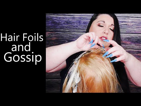 ASMR Relaxing Hairdresser RP | Hair Foils, Gossip, Whispering