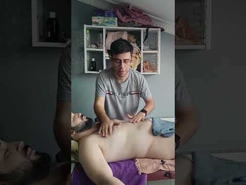 The most relaxing massage techniques for chest, arms and abdomen #satisfying #relaxing #asmr #shorts