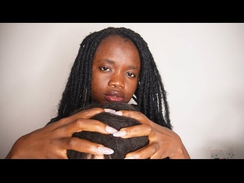 ASMR RELAXING SCALP SCRATCHING WITH DEEP EYE CONTACT