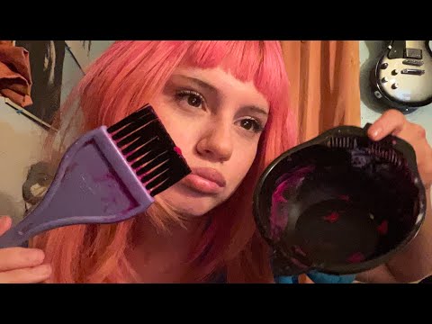ASMR| spit-painting hairstylist RP 