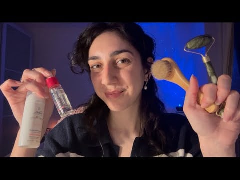 ASMR SKINCARE SUPER RILASSANTE (whispering, layered sounds)