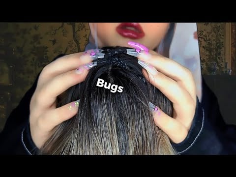 ASMR 🐜 Hair Lice Check | Close Scalp Inspection, Plucking & Tingles