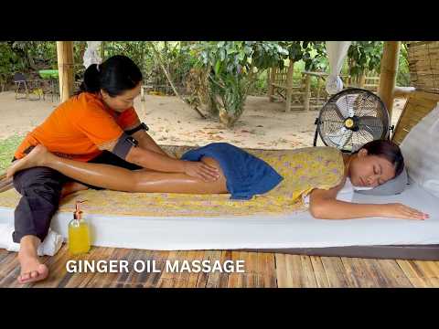 ASMR: So Relaxing! Ginger Oil Massage (Full Body Experience)