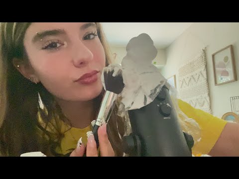 [ASMR] SHAVING CREAM ON MIC (pt.3)