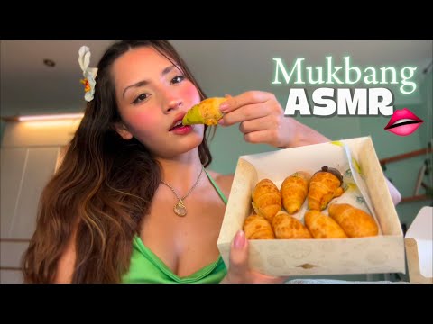 ASMR MUKBANG 👄 Comiendo Dulces Italianos (croissants de muchossabores)  