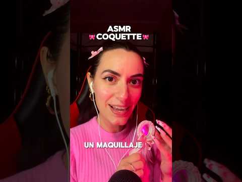 TE MAQUILLO 🎀COQUETTE🎀 #asmr #shorts #asmrvideo