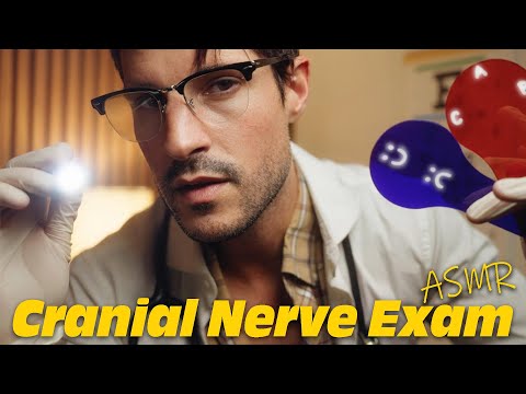 ASMR Detailed & Realistic Cranial Nerve Exam | Eye, Taste, Hearing, Touch, Tests