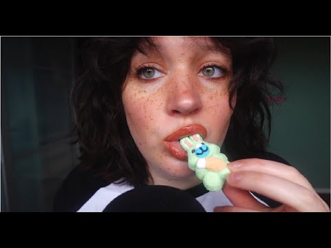 ASMR eating sugar coated marshmallow's (no talking, intense mouth sounds)