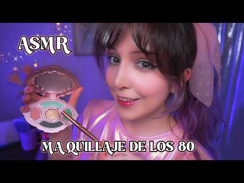 ⭐ASMR Maquillaje Años 80 💄 Te Preparo Para una Cita(Relajante para Dormir)
