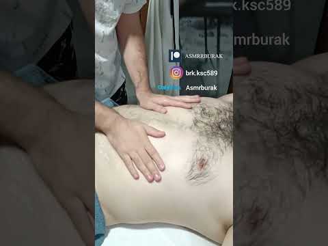 STRESS RELIEF CHEST AND ARM VERY RELAXING MASSAGE THERAPY  #relaxing #asmr #shorts #massage