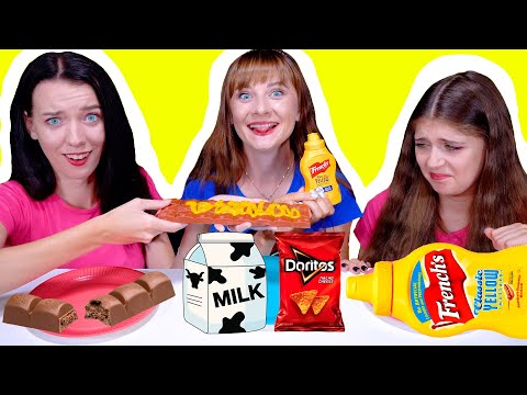 ASMR Strange Food Combinations Challenge | Mukbang by LiLiBu