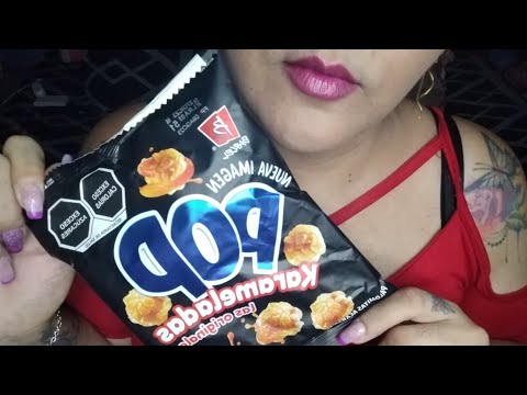 ASMR palomitas pop karameladas y enviando saluditos 🥰