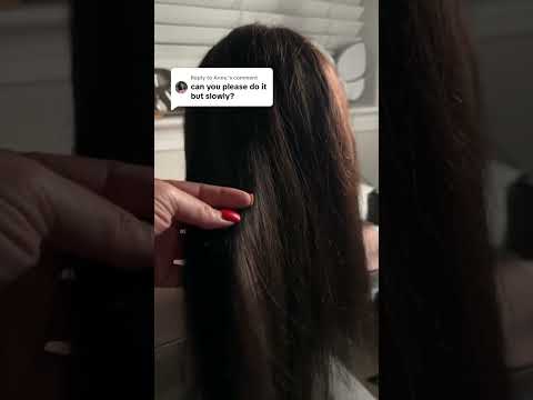 ASMR| Gentle Heatless Hair Straightening- (hair sounds) 😴🫶🏻