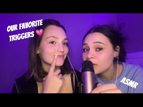 Our Favorite ASMR Triggers with My Sister💗