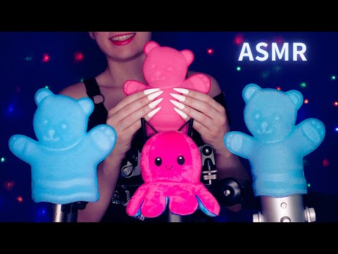 ASMR Mic Scratching - Brain Scratching with DIFFERENT MICS 🎤 Covers & Nails 💙 No Talking for Sleep