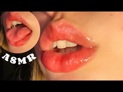 ASMR Lens Kissing, Licking & Fogging with Mouth Sounds 