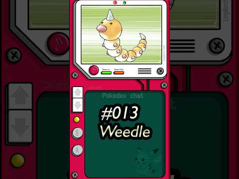 Relaxing Pokedex | Weedle 🐛  #asmr #shorts #asmrvideos #pokemon