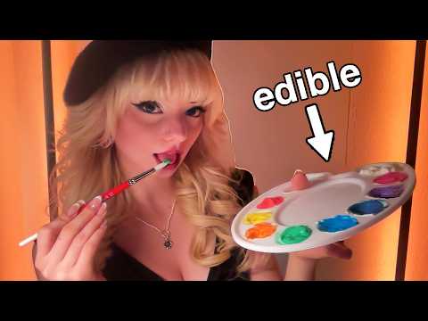 ASMR Spit Painting You w/ Edible Paint