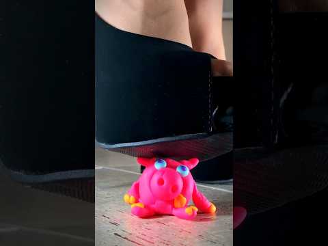 Oddly Satisfying High Heels Crushing Play Doh! Relaxing ASMR