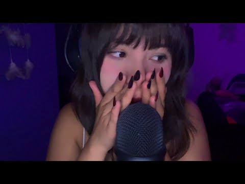 asmr ☆ tapping + mouth sounds y visuales rapidos y agresivos