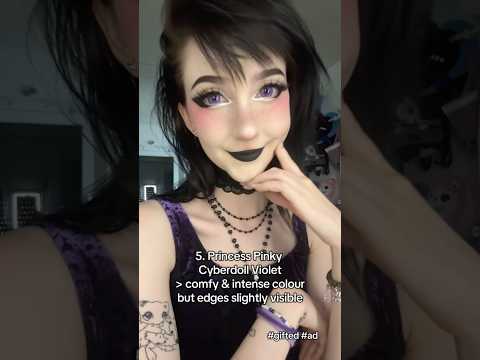 my top 5 coloured contacts ✨👁️✨ from ​⁠@PinkyParadiseVideo #gifted #top5 #tryon #egirl