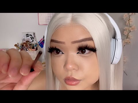 ASMR counting your freckles and spoolie nibbling 💗