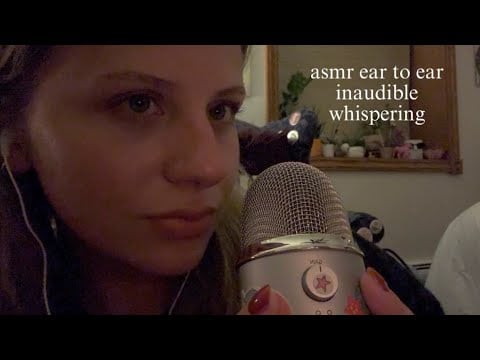 asmr binaural ear to ear inaudible whispering (super clicky whispers, relaxing asmr for sleep) 😴