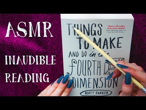 ASMR - INAUDIBLE WHISPERING AND READING