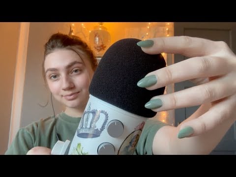 ASMR 🎙️Foam Cover Mic Scratching and Mouth Sound Assortment (No Talking)