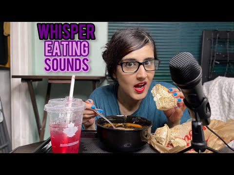 ASMR Eating Soup - Eating Sounds Whisper  -  Have Dinner With Me!