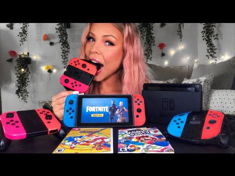 ASMR EDIBLE NINTENDO SWITCH (FAKE) GAME CONTROLLERS, FORTNITE VIDEO GAMES MUKBANG EATING SHOW 먹방