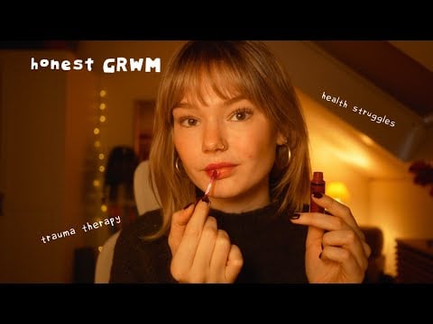 ASMR get ready with me while I talk about (mental) health