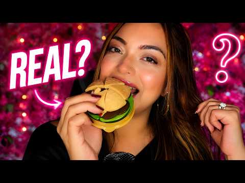 ASMR / Real or Fake Burger ? 🍔👀 Mouth sounds / Tingling 💋