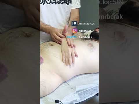 The most relaxing techniques for the chest, arms, and abdomen. #satisfying #relaxing #asmr #shorts