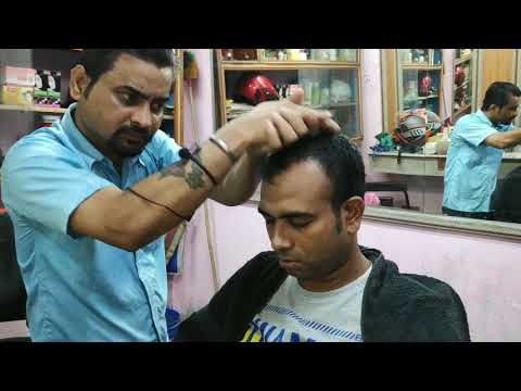 Relaxing but effective head and body massage by Indian barber | neck cracking asmr massage