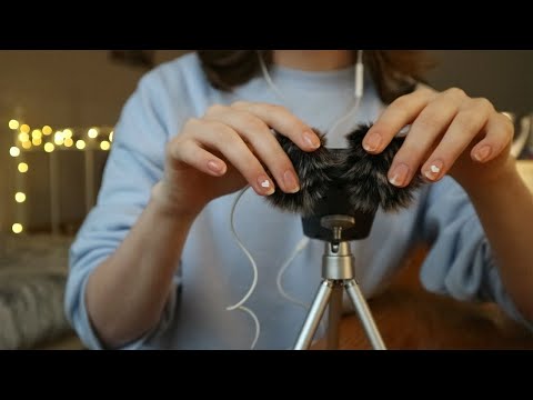 [ASMR] Fluffy mic triggers (gentle to intense) - no talking