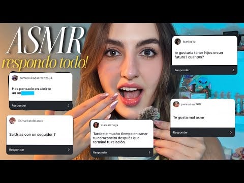 ASMR Respondiendo PREGUNTAS PERSONALES! Q&A
